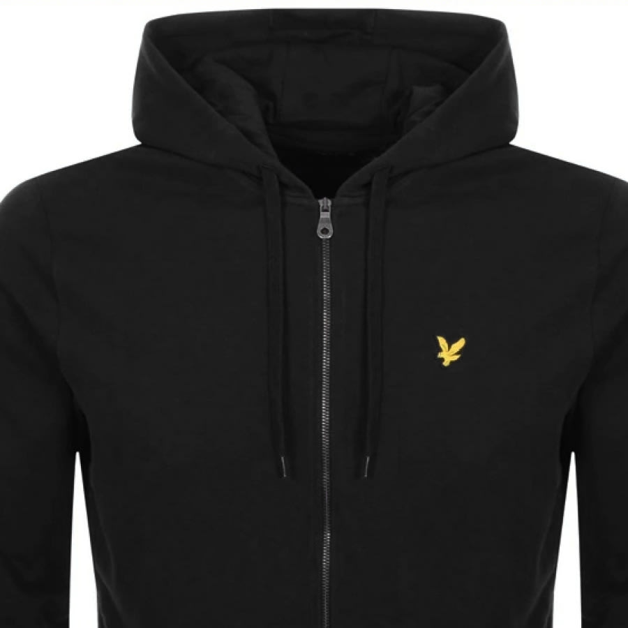 Alternative Image for ProductLyle And Scott Full Zip Hoodie Black2
